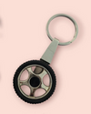 Stainless Steel Antique Look Keychains, For Promotional, Shape: Round