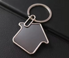 Home Shape Stainless Steel Keychain
