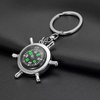 Compass Direction Metal Keychain