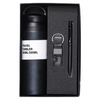 Steel Premium Corporate Gift Set Travel Tumbler, Pen & Keychain (3-in-1)