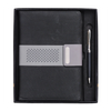 Leather Premium Black Notebook & Pen Gift Set Executive Stationery Combo